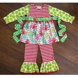 Baxter & Beatrice. Holiday Tunic/Legging Set.